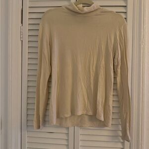 Reformation oversized turtleneck in cream